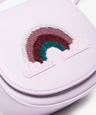 Sac besace à motif arc-en-ciel en sequins fille vue4 - GEMO (ENFANT) - GEMO
