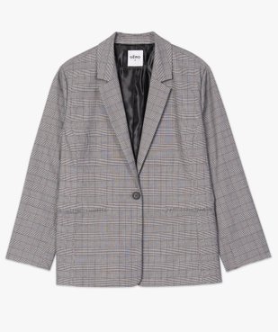 Veste femme à motif Prince de Galles vue4 - GEMO (G TAILLE) - GEMO