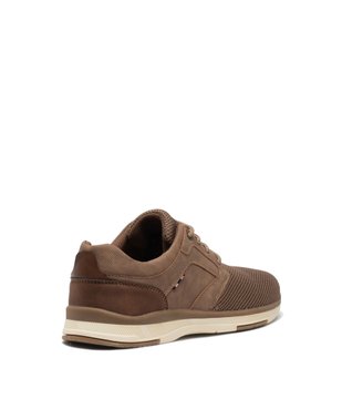 Derbies homme dessus uni en mesh à lacets  vue4 - GEMO (CASUAL) - GEMO