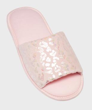Mules d’intérieur à motifs scintillants femme vue5 - GEMO(HOMWR FEM) - GEMO