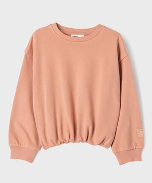 Sweat large resserré dans le bas fille vue1 - GEMO 4G FILLE - GEMO