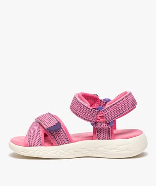 Sandales sport fille extra-légères à scratch vue3 - GEMO (ENFANT) - GEMO