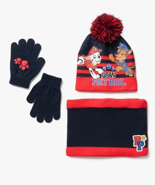 Ensemble 3 pièces hiver bicolores garçon - La Pat'Patrouille vue1 - PAT PATROUILLE - GEMO