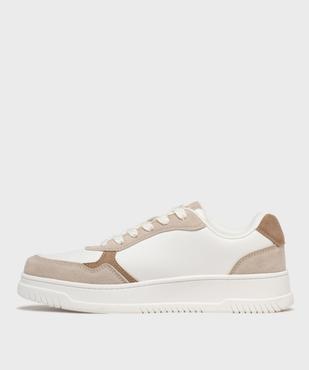 Baskets avec empiècements contrastants femme - 5 Miles vue4 - 5 MILES - GEMO