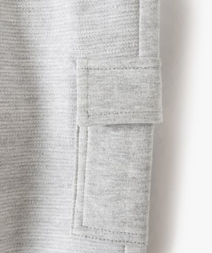 Pantalon de jogging bébé garçon en maille texturée vue2 - GEMO(BEBE DEBT) - GEMO
