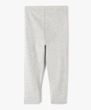 Legging 7/8ème uni à taille élastiquée fille vue3 - GEMO (ENFANT) - GEMO