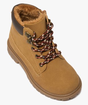 Boots garçon à col rembourré et semelle crantée vue5 - GEMO (ENFANT) - GEMO