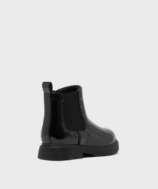 Boots Chelsea vernies à fermeture zippée fille - Lovely Wings vue4 - LOVELY WINGS - GEMO