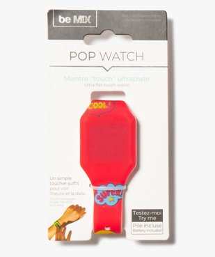 Montre enfant Touch ultra-plate Pop Watch vue1 - GEMO (ENFANT) - GEMO