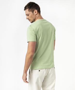 Tee-shirt manches courtes à message homme vue3 - GEMO 4G HOMME - GEMO