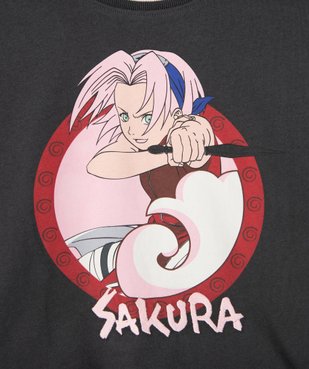 Tee-shirt court à manches courtes motif Sakura fille - Naruto vue2 - NARUTO - GEMO