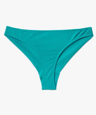 Bas de maillot de bain tanga en maille gaufrée femme vue4 - GEMO 4G FEMME - GEMO