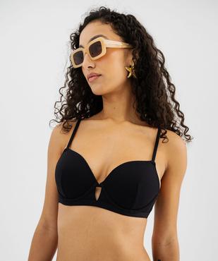 Haut de maillot de bain corbeille à armatures et bonnets moussés femme vue1 - GEMO (PLAGE) - GEMO