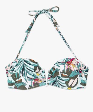 Haut de maillot de bain femme forme bandeau à armatures vue4 - GEMO (PLAGE) - GEMO