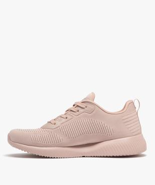 Baskets femme unies en mesh et à rainures - Skechers vue3 - SKECHERS - GEMO