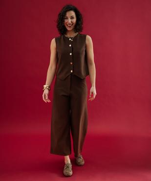 Top sans manches en maille extensible femme vue5 - GEMO(FEMME PAP) - GEMO