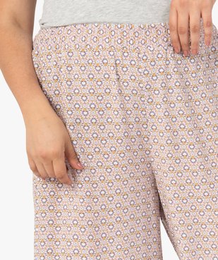 Pantalon de pyjama femme imprimé vue2 - GEMO(HOMWR FEM) - GEMO