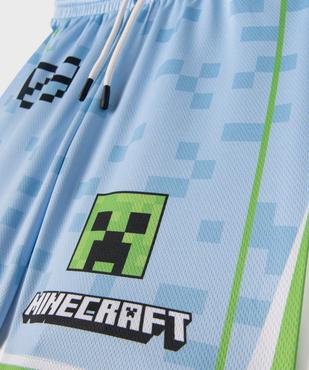 Bermuda de sport imprimé garçon - Minecraft vue2 - MINECRAFT - GEMO