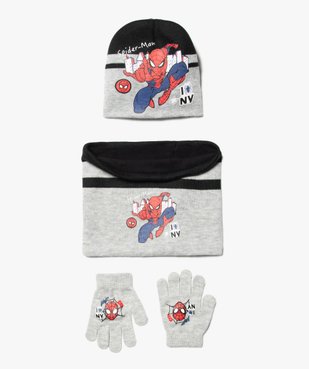 Ensemble garçon 3 pièces : snood + gants + bonnet - Spiderman vue1 - SPIDERMAN - GEMO