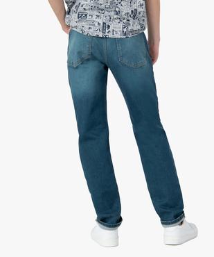 Jean homme coupe Straight avec marques d’usure vue3 - GEMO (HOMME) - GEMO