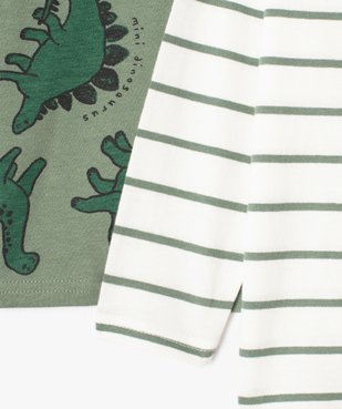 Tee-shirt bébé garçon à manches longues (lot de 3) vue3 - GEMO(BEBE DEBT) - GEMO