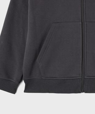 Sweat zippé à capuche avec intérieur chaud garçon vue3 - GEMO (JUNIOR) - GEMO