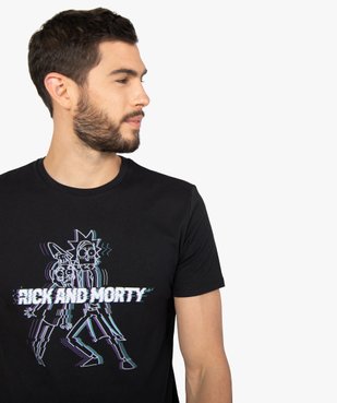 Tee-shirt homme à manches courtes imprimé - Rick et Morty vue2 - RICK ET MORTY - GEMO