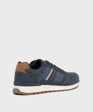 Baskets basses multitextures homme - Urban Steps vue5 - URBAN STEPS - GEMO