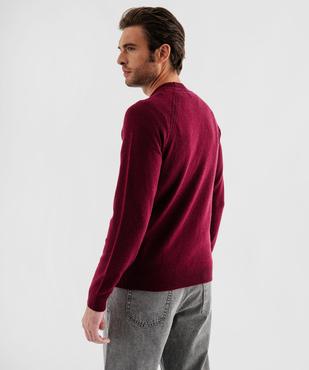Pull en laine à manches raglan homme vue3 - GEMO (HOMME) - GEMO