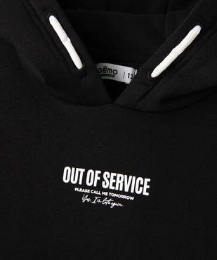 Sweat à capuche en molleton imprimé garçon vue2 - GEMO 4G GARCON - GEMO