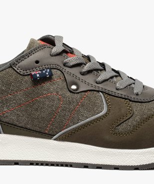 Baskets homme jeanswear à lacets - Roadsign vue6 - ROADSIGN - GEMO