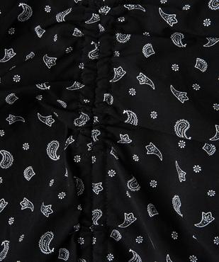 Blouse fille courte à dos smocké vue2 - GEMO (JUNIOR) - GEMO