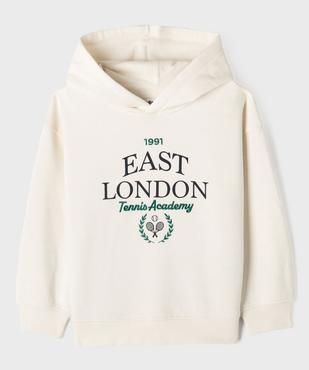 Sweat à capuche motif tennis garçon vue2 - GEMO 4G GARCON - GEMO