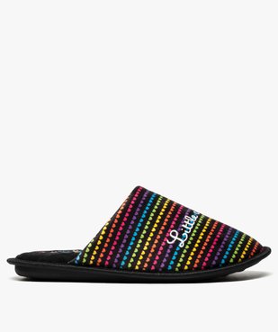 Chaussons femme forme mule à motifs cœurs - Little Marcel vue1 - LITTLE MARCEL - GEMO
