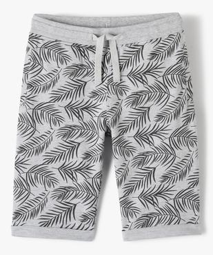 Bermuda garçon à motifs feuillage et taille élastiquée vue1 - GEMO (JUNIOR) - GEMO