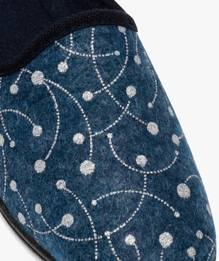 Chaussons femme mules confort avec décor brillant vue6 - GEMO(HOMWR FEM) - GEMO