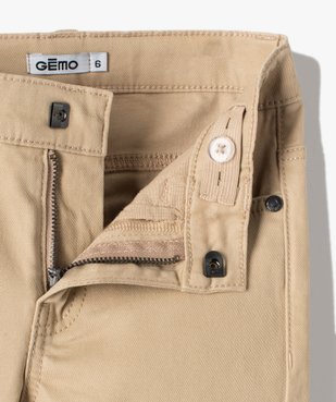 Pantalon garçon coupe skinny en toile extensible vue2 - GEMO 4G GARCON - GEMO