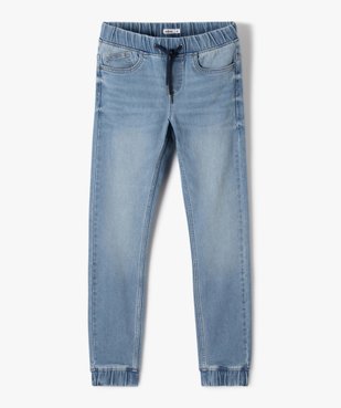 Jean garçon coupe jogger en toile extensible vue1 - GEMO (JUNIOR) - GEMO