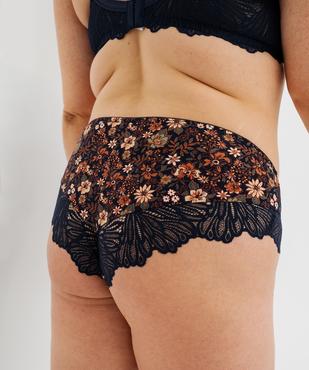 Culotte en microfibre et dentelle femme grande taille vue2 - GEMO(HOMWR FEM) - GEMO