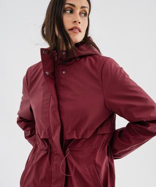 Imperméable à capuche doublé fourrure imitation femme vue3 - GEMO(FEMME PAP) - GEMO