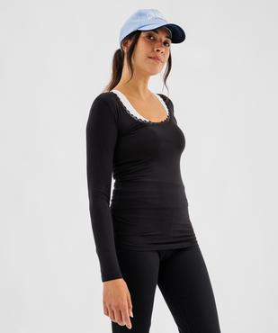 Tee-shirt thermique à manches longues et col rond femme vue8 - GEMO(HOMWR FEM) - GEMO