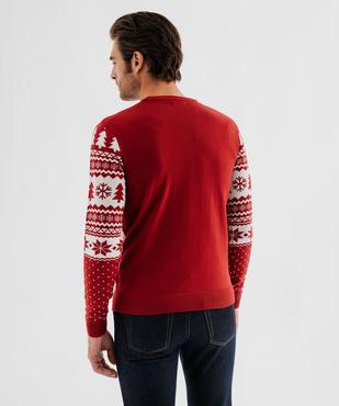 Pull de Noël imprimé jacquard homme vue4 - GEMO (HOMME) - GEMO