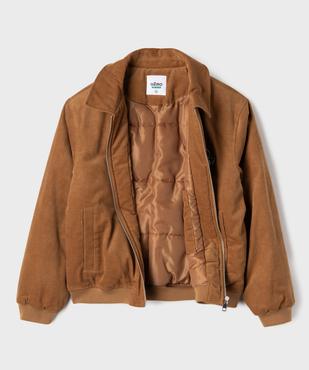 Blouson en velours côtelé matelassé garçon vue6 - GEMO 4G GARCON - GEMO
