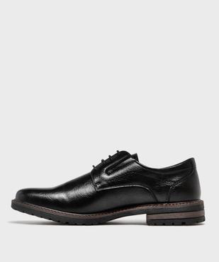 Derbies unies sans lacets à enfiler homme vue3 - G'FLEX - GEMO