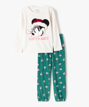 Pyjama fille en velours motif Noël - Disney vue1 - DISNEY DTR - GEMO