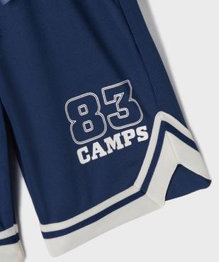 Short de sport aux finitions contrastantes garçon - Camps United vue2 - CAMPS - GEMO