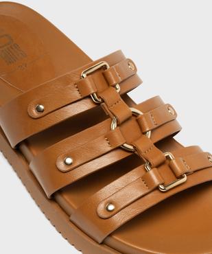 Mules à épaisse semelle inspiration spartiates femme - 5 Miles vue6 - 5 MILES - GEMO