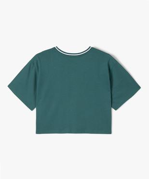 Tee-shirt court à manches courtes avec motifs fille - Camps United vue3 - CAMPS UNITED - GEMO