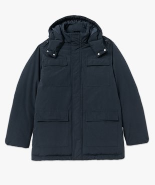 Parka rembourrée à capuche multipoche homme vue4 - GEMO 4G HOMME - GEMO