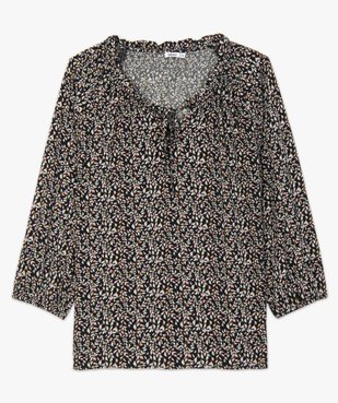 Blouse femme imprimée avec manches 3/4 élastiquées vue4 - GEMO(FEMME PAP) - GEMO